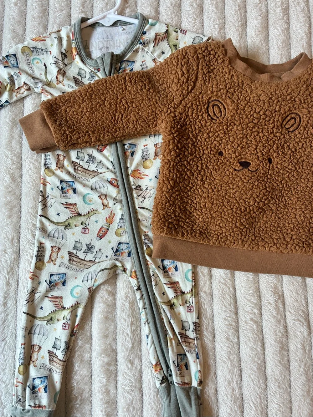 🧸🤎 Cat & Jack Teddy Bear Fleece Set | 6-9 Months